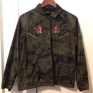 Obey Camouflage Print Jacket